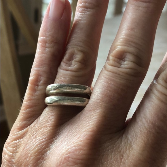 Sterling silver band ring size 6 - Picture 2 of 2